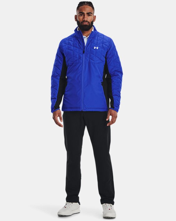 Men's UA Storm ColdGear® Reactor Golf Hybrid Jacket, Blue, pdpMainDesktop image number 2